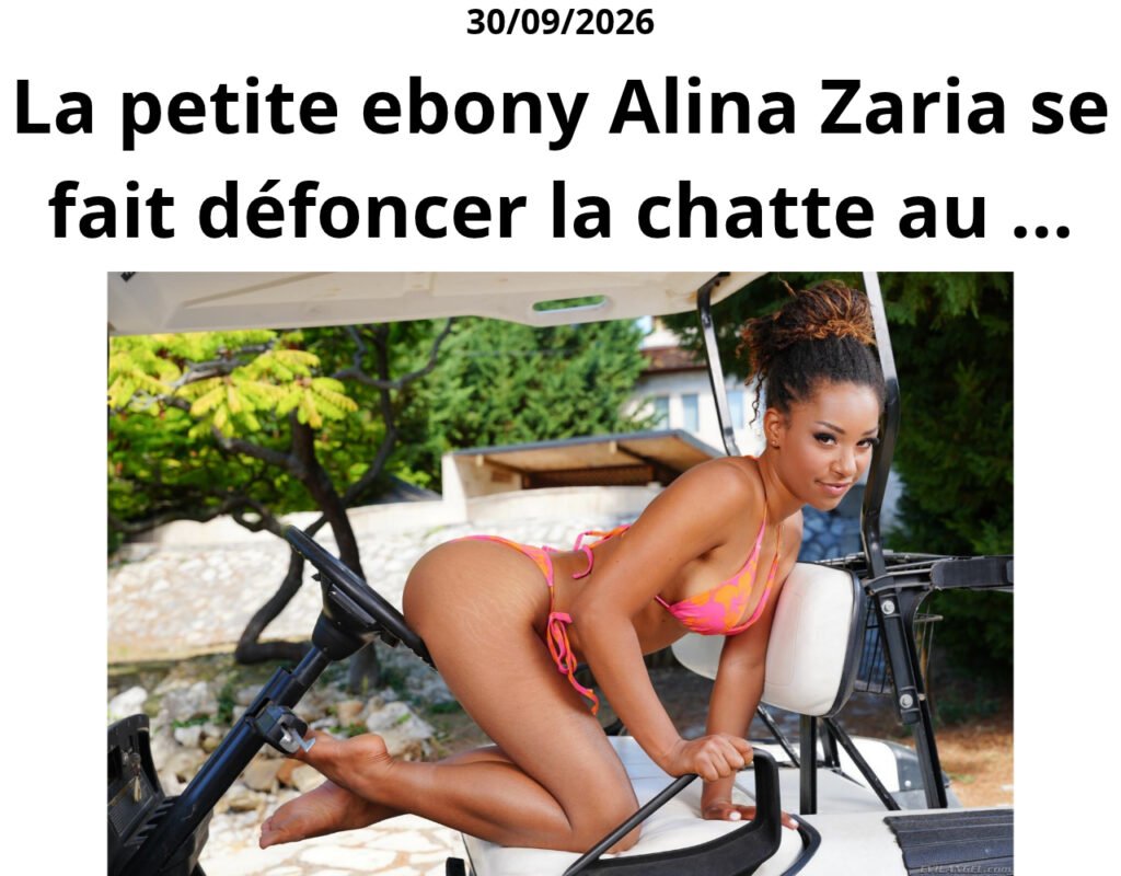La petite ebony Alina Zaria se fait défoncer la chatte au golf – 8